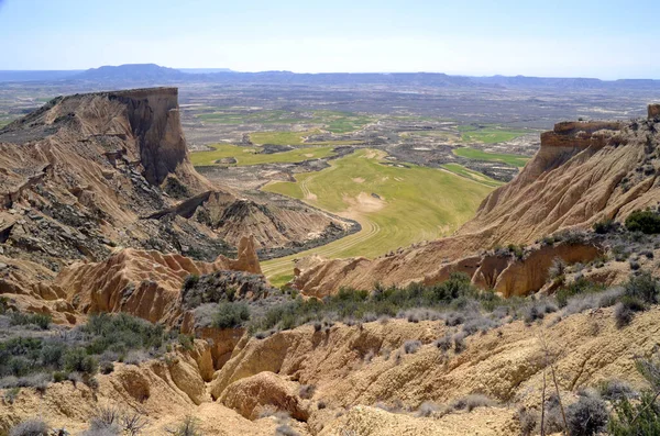 Las Bardenas Reales Natural Reserve Biosphere Reserve Navarra Spain — Stock Photo, Image