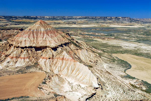 Landscape of the Bardenas Reales, Natural Reserve and Biosphere Reserve, Navarra, Spain