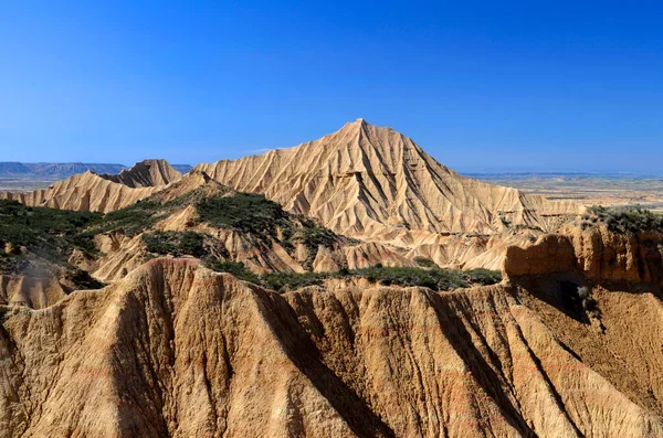 Las Bardenas Reales Natural Reserve Biosphere Reserve Navarra Spanyolország — Stock Fotó