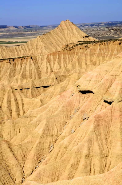 Las Bardenas Reales Natural Reserve Biosphere Reserve Navarra Spanyolország — Stock Fotó