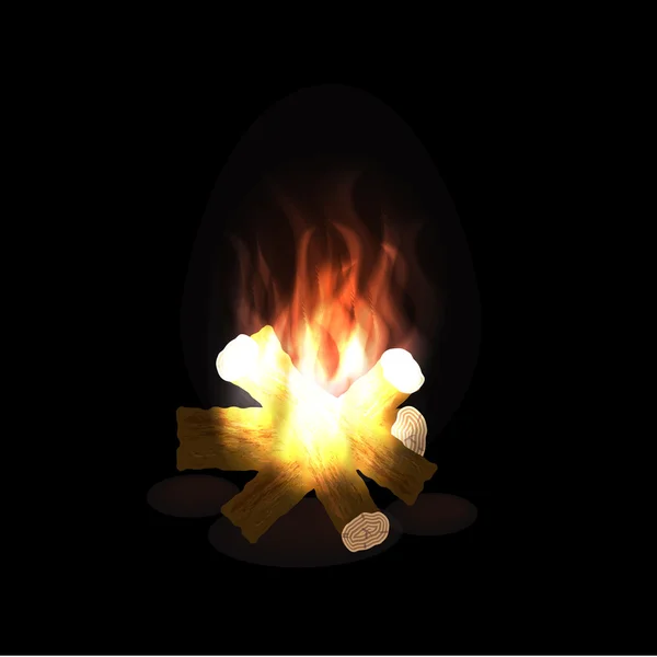 Ogień obozu — Wektor stockowy