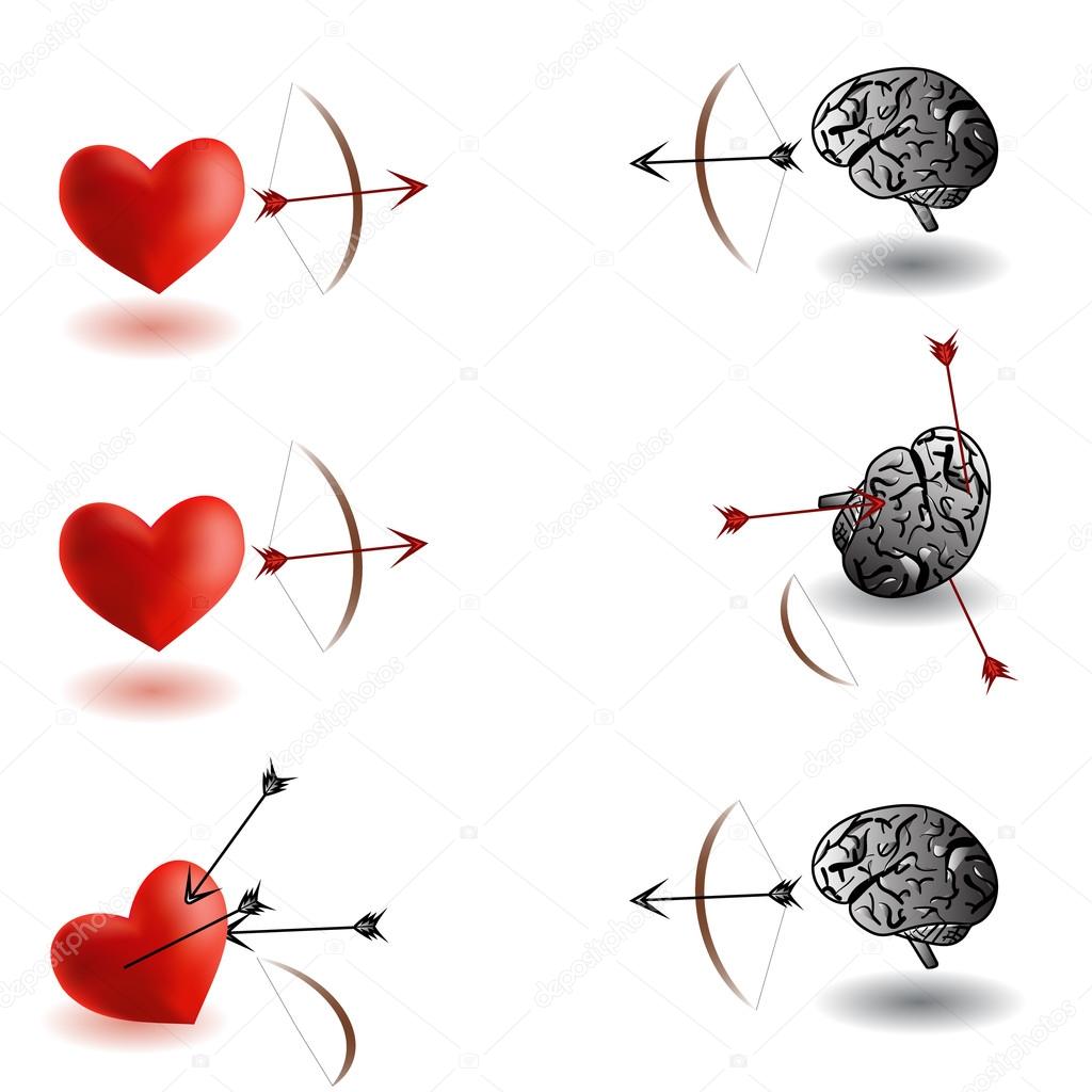 Infinite fight, heart versus brain