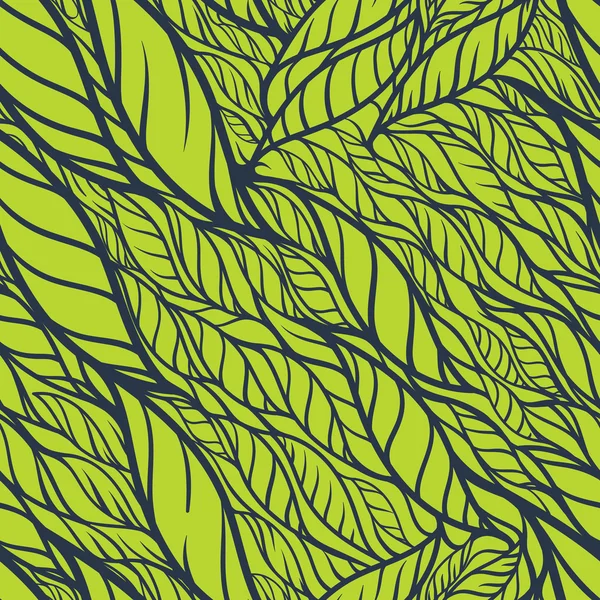 Kireç zemin üzerine mavi doodle hattı ile Seamless Modeli.