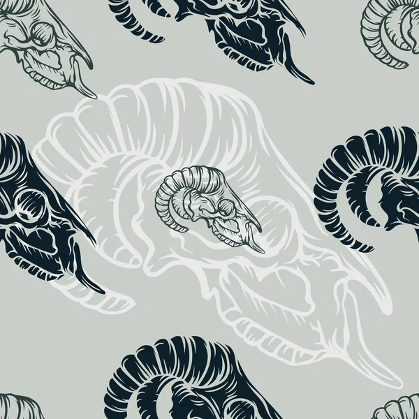 Koyun kafatası ile Seamless Modeli.