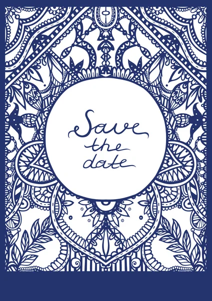 Mavi süsleme: davetiyeli