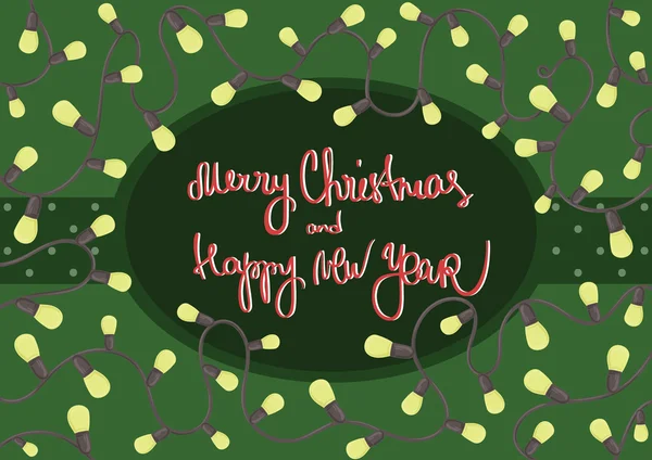 Şablon yeni yıl kartı.