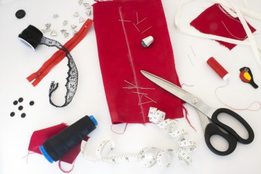 bir terzi stüdyo bir görünümünü