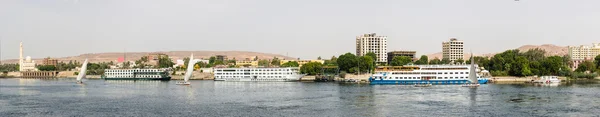 Panoramica riva del Nilo — Foto Stock