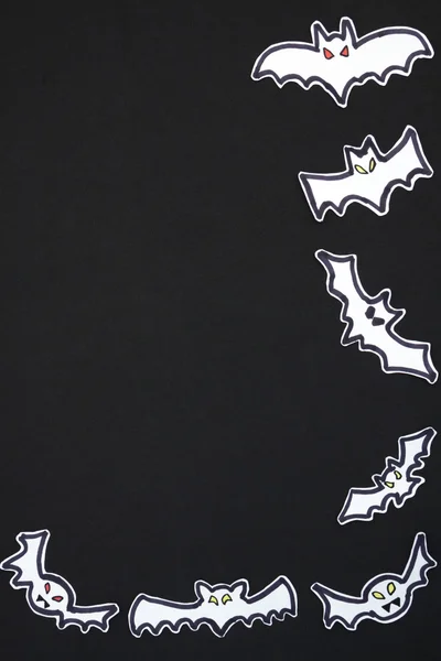 Halloween semi quadro morcegos — Fotografia de Stock
