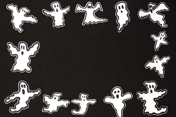 Halloween frame fantasma horizontal — Fotografia de Stock