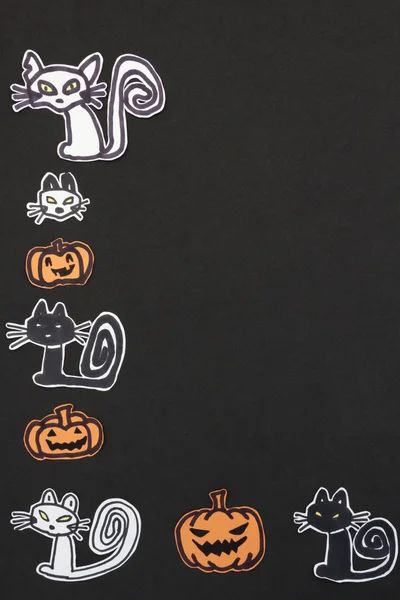 Decoraciones de halloween gatos — Foto de Stock