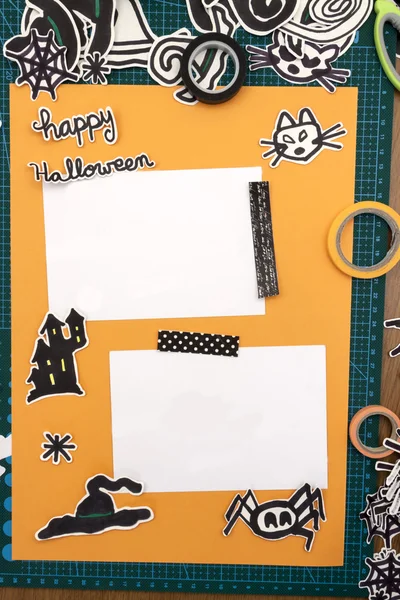 Cadılar Bayramı Scrapbook düzeni