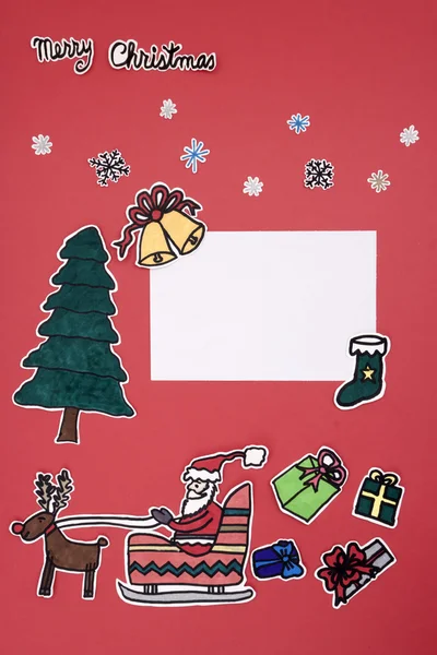 Weihnachtliches Sammelalbum-Layout — Stockfoto