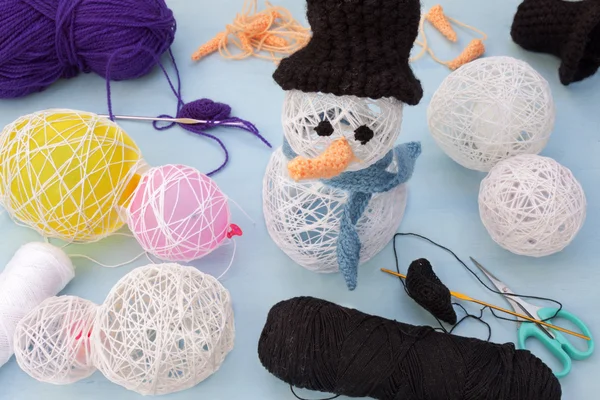 Xmas süslemeleri el sanatları kardan adam