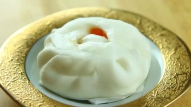 Stüdyo Chiangmai Tayland 'da, tabakta buharlı çörek.       