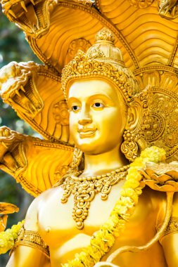 Huai Tueng thao Baraj Parkı 'ndaki Wisnu heykeli, Chiangmai, Tayland