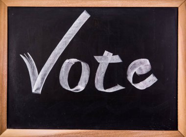 Tahtada oylama kelimesi