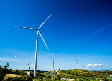 Phetchabun Tayland 'da rüzgar çarkı