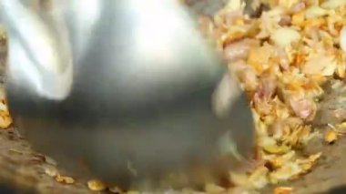 Sebzeli Asya yemeği manzarası.