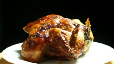 Chiangmai Tayland 'da fırında tavuk.