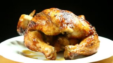 Chiangmai Tayland 'da fırında tavuk.