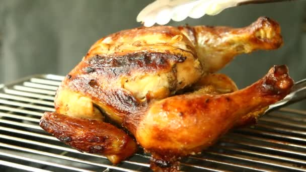 Baked Chicken Stove Studio Chiangmai Thailand — Wideo stockowe