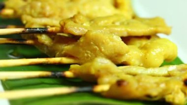 Fıstık soslu Pork Satay, Tayland ya da Asya yemeği