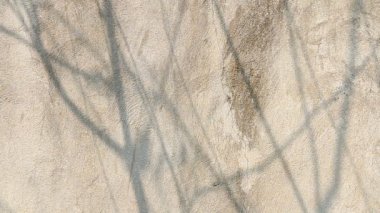 Duvarda gölgeler bırakır, Chiangmai Tayland açıklarında.