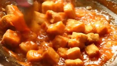 Tavada soslu soya peyniri, Tayland yemeği..