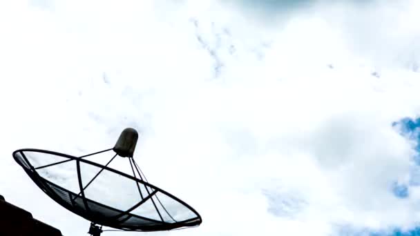 Antena Satelitarna Anteną — Wideo stockowe
