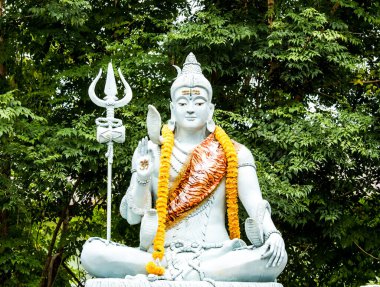 Shiva heykeli Wat Pak Muang 'da, Chiangmai Thailad.