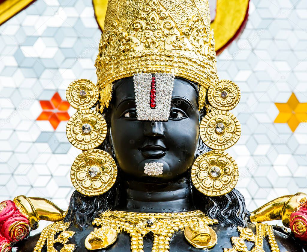 Narayana statue in Wat Pak Muang , Chiangmai Thailad
