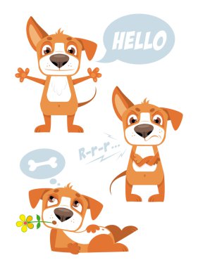 Komik vektör köpek
