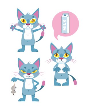 CATS FUNNY CHARACTERS clipart