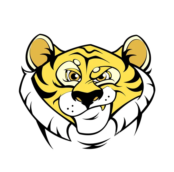 Tigergelber Schriftzug — Stockvektor