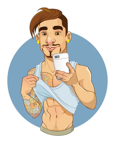 SELFIE DE CUERPO PERFECTO — Vector de stock