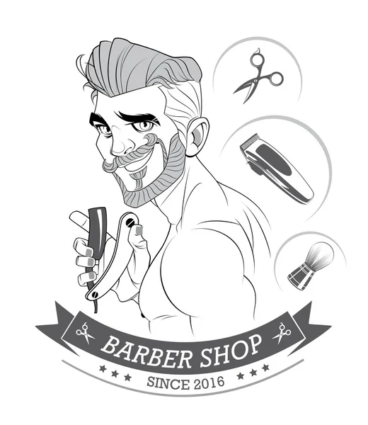 BARBER SHOP STYLE — Stock Vector