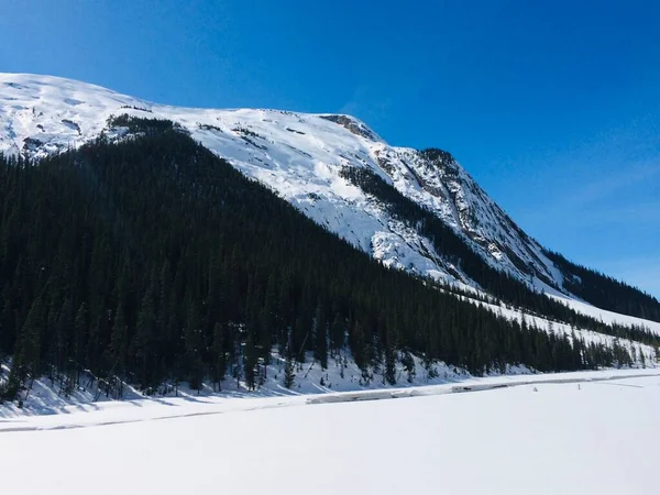 Vista Panorámica Del Icefield Parkway Día Soleado — Foto de Stock