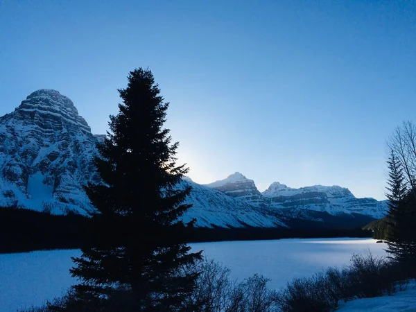 Scenic View Icefield Parkway Sunny Day — Stock Photo, Image