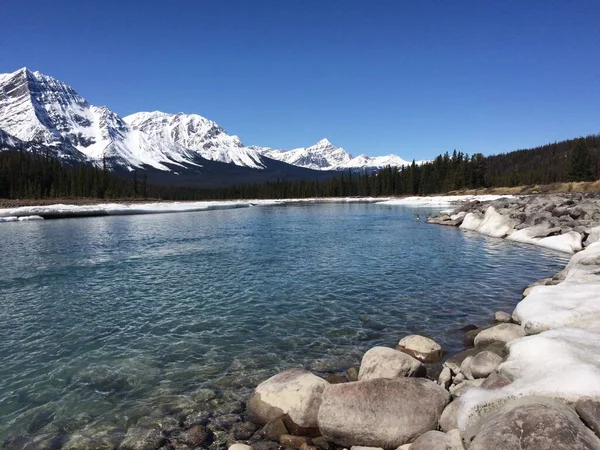 Parque Nacional Jasper Con Cielos Azules Perfectos —  Fotos de Stock