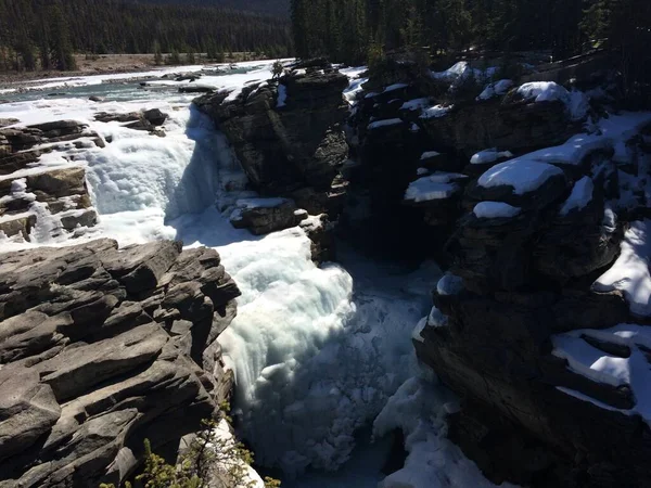 Parque Nacional Jasper Con Cielos Azules Perfectos —  Fotos de Stock