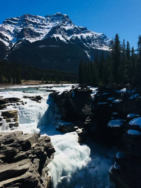 Parque Nacional Jasper Con Cielos Azules Perfectos —  Fotos de Stock