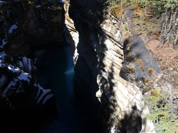 Jasper Nemzeti Park Tökéletes Kék Égbolttal — Stock Fotó