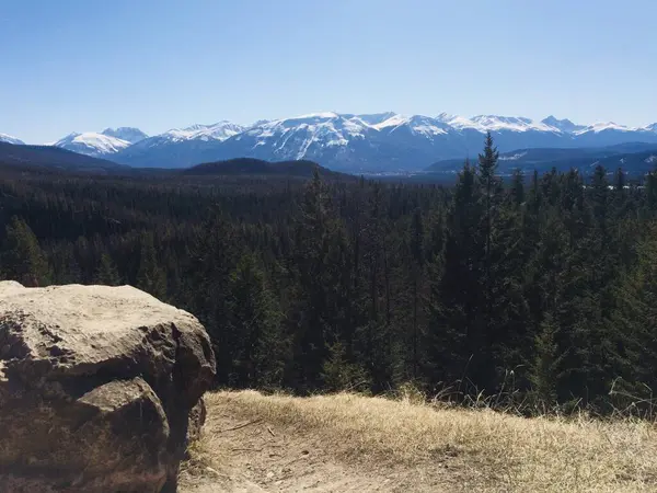 Jasper Nationalpark Mit Perfektem Blauen Himmel — Stockfoto