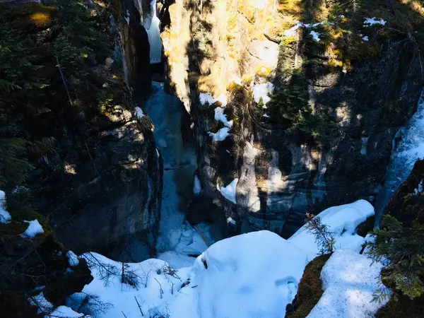 Jasper Nemzeti Park Tökéletes Kék Égbolttal — Stock Fotó