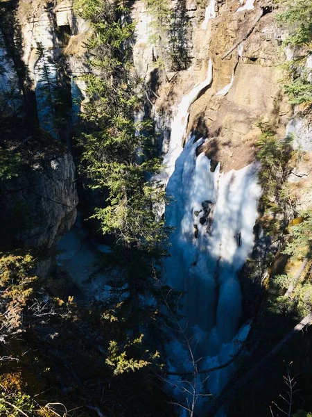 Parque Nacional Jasper Com Céu Azul Perfeito — Fotografia de Stock