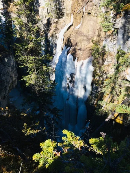 Parque Nacional Jasper Com Céu Azul Perfeito — Fotografia de Stock