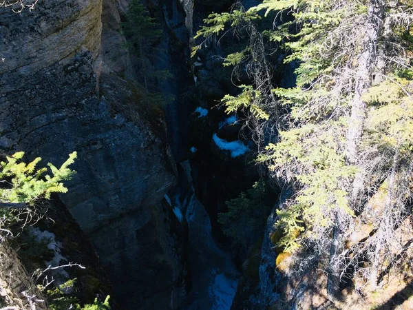 Jasper Nemzeti Park Tökéletes Kék Égbolttal — Stock Fotó