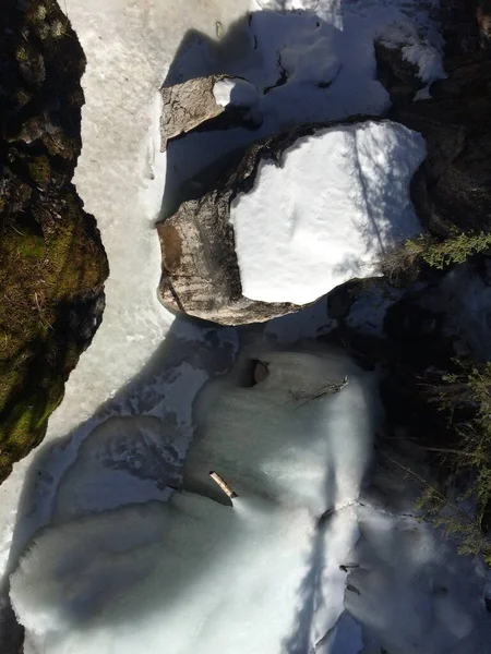 Parque Nacional Jasper Com Céu Azul Perfeito — Fotografia de Stock
