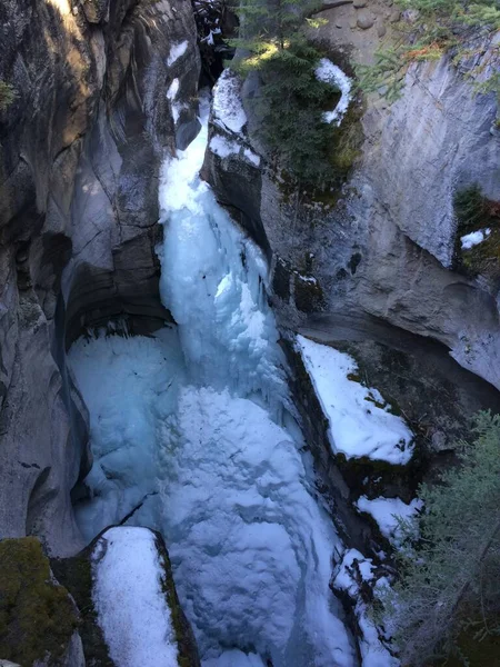 Parque Nacional Jasper Com Céu Azul Perfeito — Fotografia de Stock